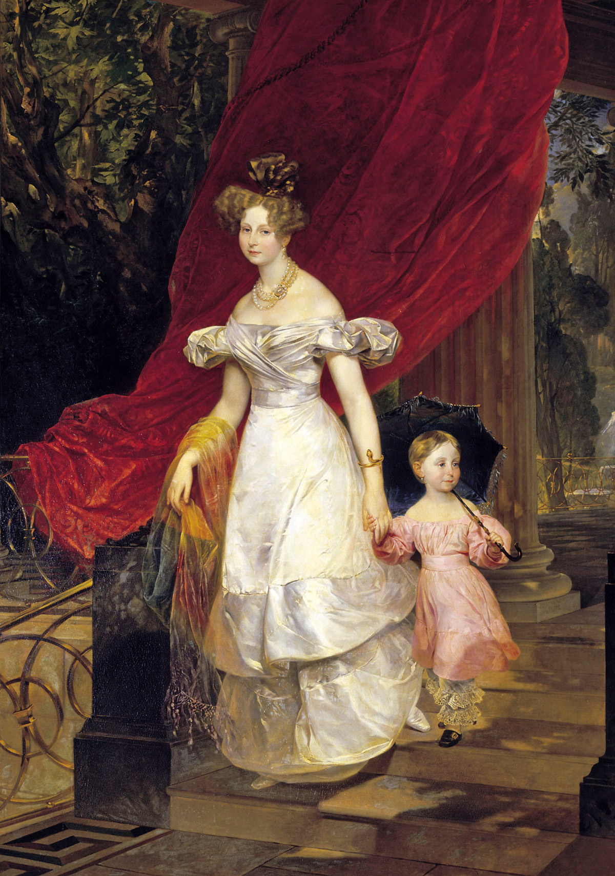 grand duchess elena pavlovna and her daughter maria